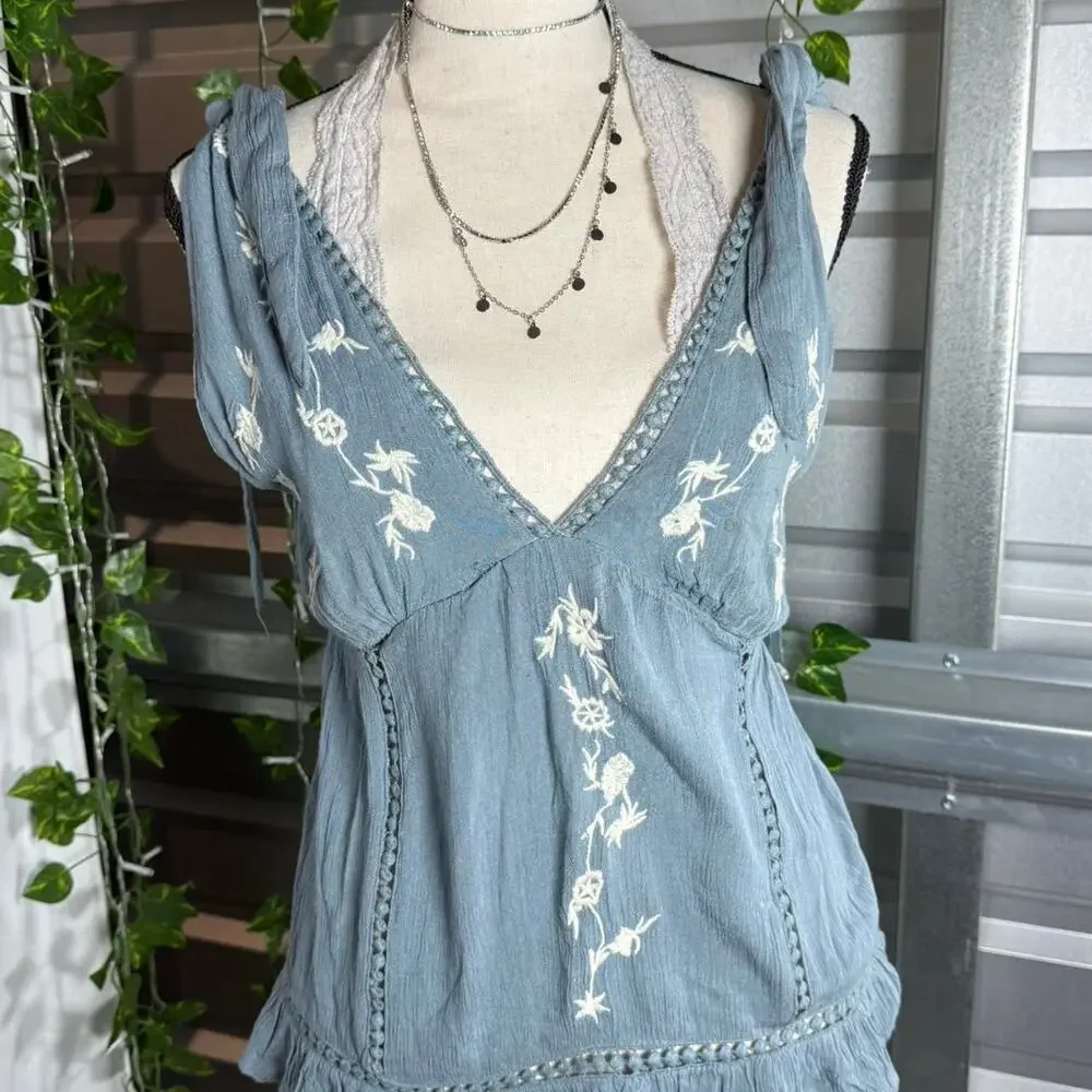 Sim Sam Blue Embroidered - Picture 3 of 8